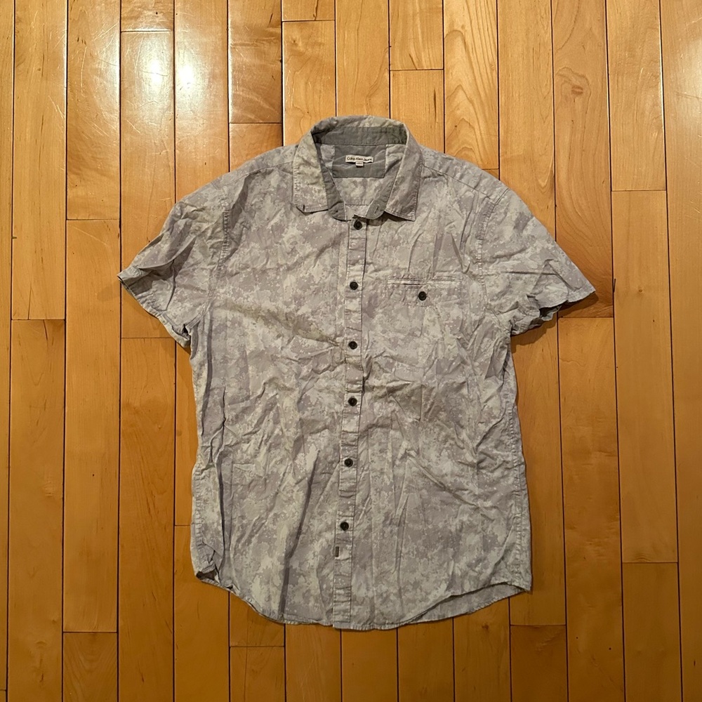 Calvin Klein Jeans Short-Sleeve Button Down Shirt
